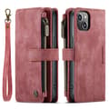 Rosa plånboksfodral för iPhone 13 [6,1 tum], Modernt slitstarkt PU-läder Magnetiskt Flip Lany
