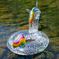 Miniatyrbild 5 av 5: (Färg: Unicorn, Storlek: 90cm) All Sequins Transparent Unicorn Swi