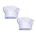 Miniatyrbilde 1 av 4: 2 stk. Kokkehatt Unisex Kokkehatt Laget av Poly Bomull Gastro Hatter