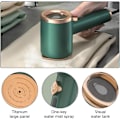 Miniatyrbillede 3 af 5: (Grøn) Mini folde strygejern, foldbart dampstrygejern (med 50 ml vandtank), 180 graders foldbar strygemaskine, mini rejsejern, egnet til hjem og rejser