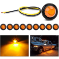 Miniatyrbilde 1 av 5: 10 stk 3/4” runde klaring LED front bak side indikator Bu