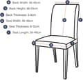 Miniatyrbild 3 av 5: 6 st elastiska moderna stolsöverdrag, avtagbara tvättbara stretch