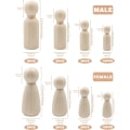 Miniatyrbilde 2 av 5: 50 stk. trefigurer for maling, trefigurer for familier