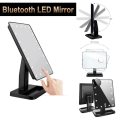 Miniatyrbilde 7 av 7: Stort belyst sminkebordsspeil med 24 LED-lys, LED