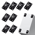 Miniatyrbilde 1 av 5: (4 stykker, enkelt, svart) Selvklebende Mini Caster Wheels, Appli