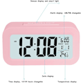 Miniatyrbild 2 av 5: (Rosa) LCD Digital Väggklocka, Smart Digital Väggklocka med Te