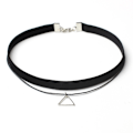 Miniatyrbillede 2 af 5: 15 stk. Kvinders sorte choker-ring, pigers elastiske, strækbare, lige