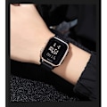 Miniatyrbillede 3 af 5: Afslappet Digital Multifunktionelt Armbåndsur med Nedtællingstimer og LED-lys 50M Vandafvisende (Rose Gold)