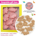 Miniatyrbilde 3 av 5: Dinosaur Cookie Cutter, 8 stykker kakeform, 3D kjeksform