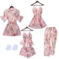 Miniatyrbilde 1 av 6: Kvinners Silke Pyjamas Sett Pyjamas Jenter Kvinners Pyjamas Sateng Pyjamas