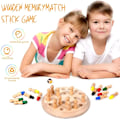 Miniatyrbild 4 av 5: Memory Match Stick Trä Schackspel, Hirger Färg Minne Schack