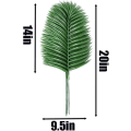Miniatyrbilde 3 av 5: 12 Pakke Kunstige Palmeblader Planter Kunstige Palmeblader Tropi