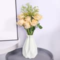 Vit Dekorativ Vas, 11*20.5*6.8cm, Okrossbar Plastvas Ge