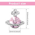 Miniatyrbillede 2 af 5: 10 stk. planet negle sten, legering diamant krystal charme luksus
