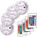 Miniatyrbillede 1 af 5: LED-lys, flerfarvet RGB 10-LED-lys, vandtæt undervands-Li