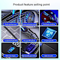Miniatyrbillede 5 af 5: Gaming Mus Wired Mus 6D 4-Hastighed DPI RGB Gaming Mus til