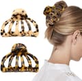 Hårklämmor, [2-pack] Bohemian Tortoise Shell Hårklämma Klämmor Str