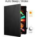 Miniatyrbilde 3 av 4: Svart, Etui for iPad Pro 12,9 tommer 2022/2021/2020/2018 (6./5./4./3. generasjon) - [Pennholder] 360° roterende deksel Auto Sleep/Wake Etui Dreibar veske