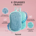 Miniatyrbilde 3 av 5: Oppvaskssvamp 6 stk - Assorterte farger, Multi-Surface, Anti-S