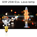 Miniatyrbillede 2 af 6: 2 stk. R39 E14 Reflekterende pære Spotlight Justerbar Lava lampe 25W