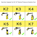 Miniatyrbillede 3 af 5: Adapter til højtryksrenser til Karcher K2 - K7, konverterer bajonettilslutning