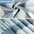 Miniatyrbild 4 av 5: Grå bordsduk - Rektangulär bomullslinned bordsduk 140x240cm
