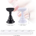 Miniatyrbillede 3 af 5: (Sort + Hvid) Magnetisk Falske Negleholder, Praktisk Akryl Neglekunst Øvelsesdisplay Stativ, Tipsholder til Neglesaloner