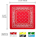 Miniatyrbilde 4 av 5: Sjal Halssjal Bånd Cashewnøtt Bandana Design Sjal Nyhet