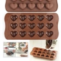 Miniatyrbillede 4 af 5: Valentine's Day silikone 15 hulrums hjerteformet chokoladeform
