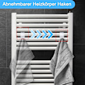 Miniatyrbillede 3 af 5: 8 stk. runde radiator kroge, håndklædetørrer krog, badeværelse håndklædekrog