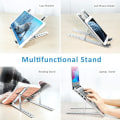 Miniatyrbillede 2 af 4: Bærbar computer stand, foldbar riser bærbar computer stand 6 vinkler justerbar, A