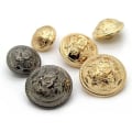 Miniatyrbilde 2 av 4: Pakke med 10 20 mm fasjonable dekorative metallknapper med blondemønster D