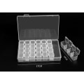 Miniatyrbillede 5 af 5: En gennemsigtig 28 gitter diamant broderi boks, diamant opbevaring B