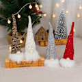 Miniatyrbilde 5 av 5: 1 stk. Hvit juledekorasjon Liten nattlys Skog pe