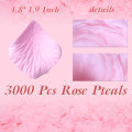 Miniatyrbilde 2 av 5: 3000 stk lyse rosa roseblader, kunstige blader, si
