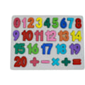 Pikkukuva 1 / 4: 29.5*22*1.2cm（Numerotaulu），Aakkoset Puinen Palapeli ABC Kirjaimet L