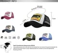 Pikkukuva 2 / 5: Musta - Mesh-baseball-lippis Vintage Golf Hat Beach Cotton Adjustabl