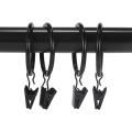 Miniatyrbillede 4 af 5: 30 stk. Ringe Gardinerclips (Sort)