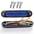 Miniatyrbillede 4 af 5: 2X 5\" Blå LED Side Marker Clearance Lamp Light Båd Lastbil T