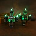 2-pack röklampor skräckdödskallelampor pumpa LED-lampor