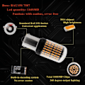 Pikkukuva 4 / 5: 2 kpl Amber 7507 Led-polttimo Ei Hyper Flash 1156 BAU15S PY21W Tu
