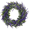Miniatyrbilde 1 av 5: Kunstig lavendelblomsterkrans Lavendeldekorasjon Dørkrans