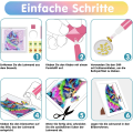 Miniatyrbilde 2 av 5: Diamantmaleri Barn Katt, 5D DIY Diamantbroderi Fullt Kit w