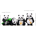 Miniatyrbilde 5 av 5: Panda kakepynt dekorasjon kaketilbehør Creative Minia