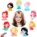 Miniatyrbilde 1 av 5: (10 stykker) Jentehårspenner Prinsessehårspenner Snapspenner