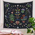 Miniatyrbillede 4 af 5: 130x150cm Mandala Vægophæng Gobelin til Natur Dekorationer Sengetæppe Tæppe til Hjem Stue Soveværelse Sovesal Dekor(E)