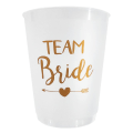 Miniatyrbilde 4 av 5: 12 stk Team Bride Plastkopp Hen Party Gjennomsiktige Kopper Sett