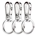 3-pack metallkarbinhake nyckelring nyckelring kedja