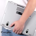 Miniatyrbillede 3 af 5: Foldbar metal laptopstand passer til de fleste bærbare computere og tastaturer (to