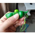 Miniatyrbillede 5 af 5: Nøglering, 3-pak Knus en nøglering Klem en bønne Squishy sojabønne til børn Ærter Legetøj Fidget Legetøj til Anti Stress Angst Vedhæng